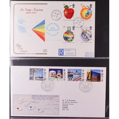 1847 - GB.FIRST DAY COVERS 1983 - 1995 with better CDS and Prestige booklet panes. Includes  1988 Linnean (... 