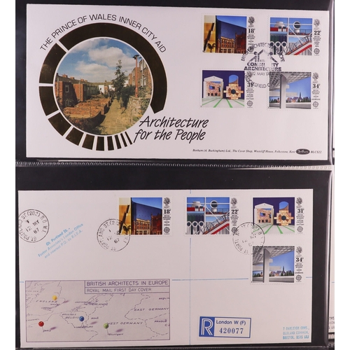 1847 - GB.FIRST DAY COVERS 1983 - 1995 with better CDS and Prestige booklet panes. Includes  1988 Linnean (... 