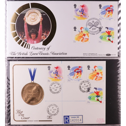 1847 - GB.FIRST DAY COVERS 1983 - 1995 with better CDS and Prestige booklet panes. Includes  1988 Linnean (... 