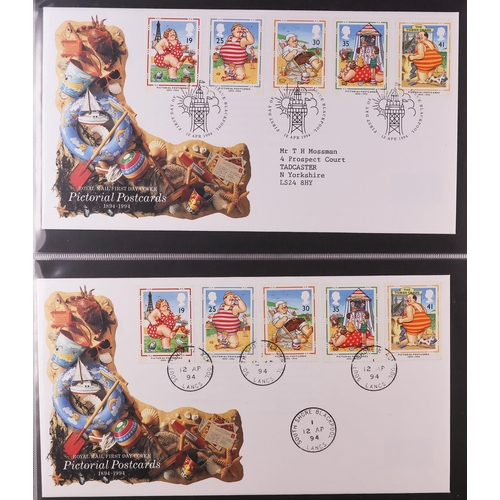 1847 - GB.FIRST DAY COVERS 1983 - 1995 with better CDS and Prestige booklet panes. Includes  1988 Linnean (... 