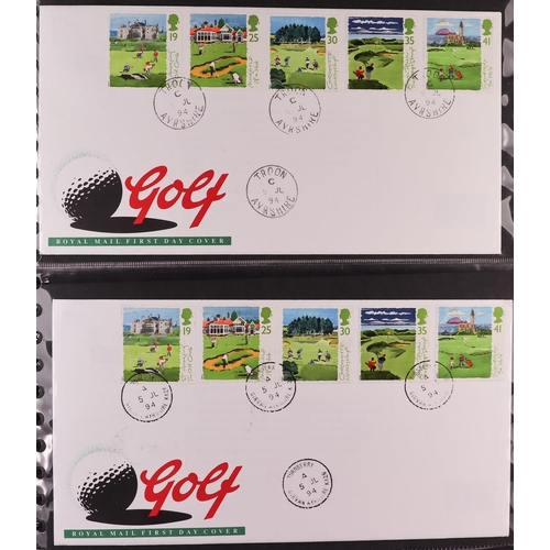 1847 - GB.FIRST DAY COVERS 1983 - 1995 with better CDS and Prestige booklet panes. Includes  1988 Linnean (... 