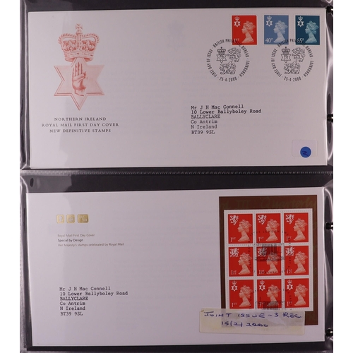 1849 - GB.FIRST DAY COVERS REGIONALS 1958-2020 collection in three albums, includes mini-sheets, booklet pa... 