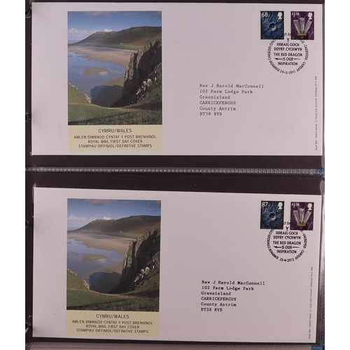 1849 - GB.FIRST DAY COVERS REGIONALS 1958-2020 collection in three albums, includes mini-sheets, booklet pa... 