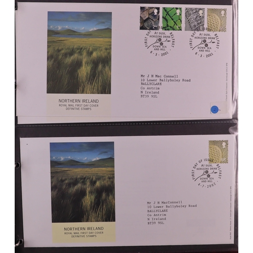 1849 - GB.FIRST DAY COVERS REGIONALS 1958-2020 collection in three albums, includes mini-sheets, booklet pa... 