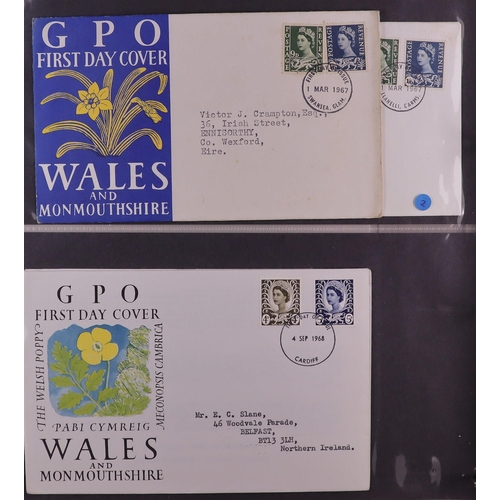 1849 - GB.FIRST DAY COVERS REGIONALS 1958-2020 collection in three albums, includes mini-sheets, booklet pa... 