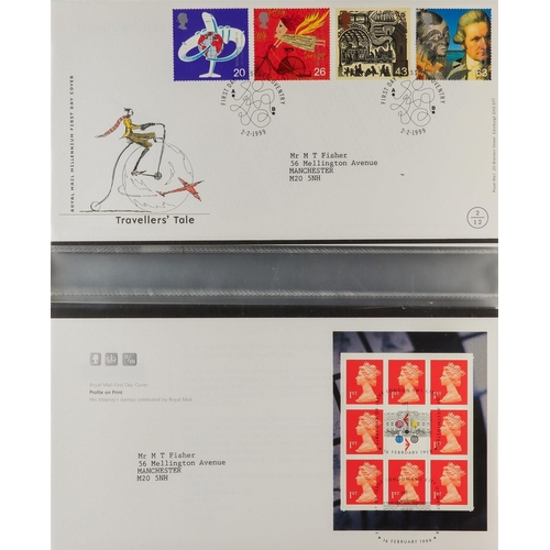 187 - CONSIGNMENT in old box, includes Great Britain 1980's-1990's fdc's in four albums, two world collect... 