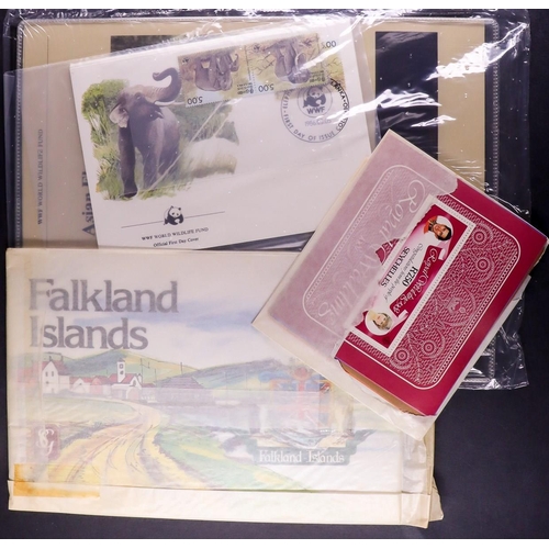 194 - WORLD WILDLIFE FUND AND 1981 WEDDING COLLECTIONS. Many still in their original packs. Includes stamp... 