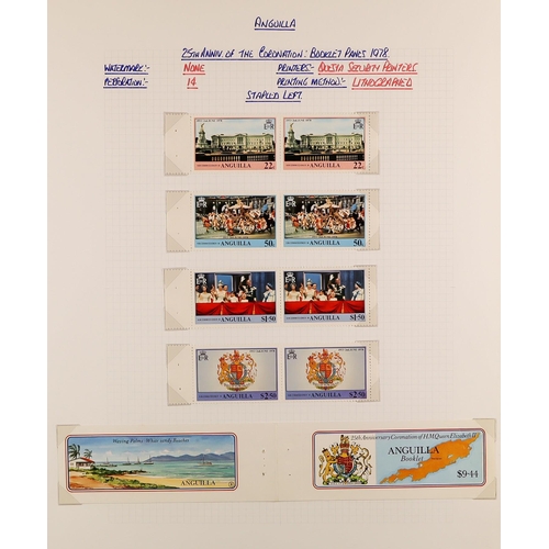 201 - ANGUILLA 1967 - 1992 EXTENSIVE COLLECTION of 800+ mint & never hinged mint stamps, 60+ miniature she... 