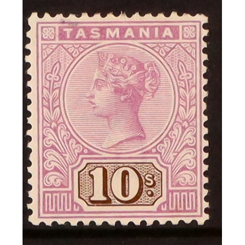 227 - AUSTRALIAN STATES TASMANIA 1892 10s mauve and brown, SG 224, mint with tiny rust spot on gum. Cat. £... 