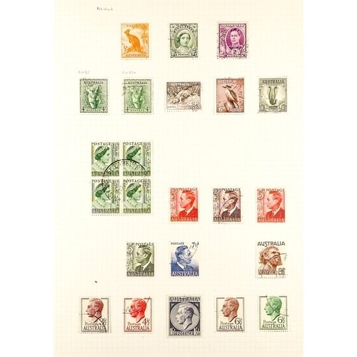 230 - AUSTRALIA 1913 - 1965 VERY FINE USED COLLECTION on album pages with Roo's to 5s, 1932 5s Sydney Brid... 