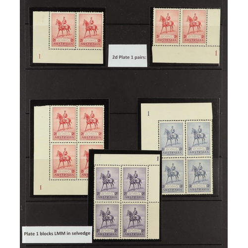 239 - AUSTRALIA 1935 SILVER JUBILEE SPECIALIZED COLLECTION of 17 mint / never hinged mint items includes s... 