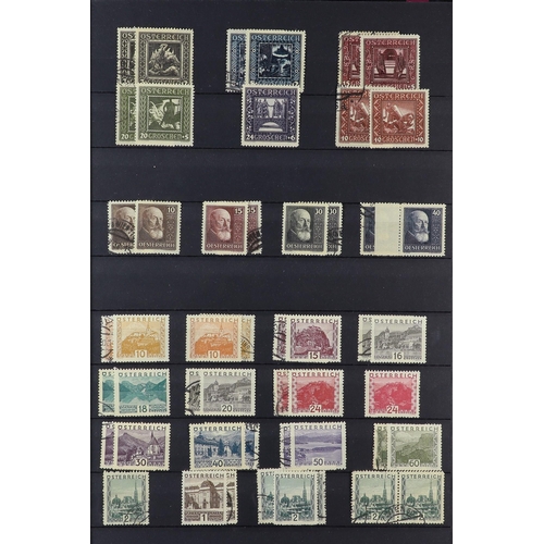 252 - AUSTRIA 1850-1987 COLLECTION in two stockbooks, includes 1850-54 & 1858-59 basic sets used, 1860-61 ... 