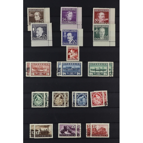 252 - AUSTRIA 1850-1987 COLLECTION in two stockbooks, includes 1850-54 & 1858-59 basic sets used, 1860-61 ... 