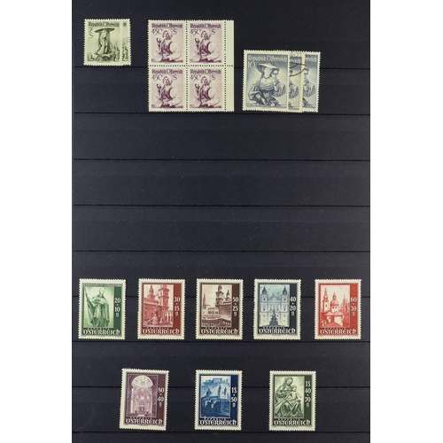 252 - AUSTRIA 1850-1987 COLLECTION in two stockbooks, includes 1850-54 & 1858-59 basic sets used, 1860-61 ... 