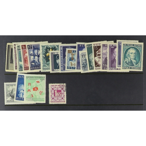 252 - AUSTRIA 1850-1987 COLLECTION in two stockbooks, includes 1850-54 & 1858-59 basic sets used, 1860-61 ... 