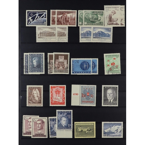 252 - AUSTRIA 1850-1987 COLLECTION in two stockbooks, includes 1850-54 & 1858-59 basic sets used, 1860-61 ... 