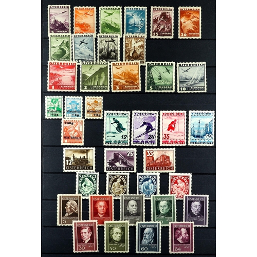 253 - AUSTRIA 1914 - 1937 MINT COLLECTION in a quality stock book, of chiefly sets, note 1922 Musicians pe... 