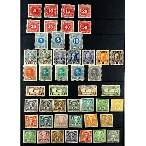 253 - AUSTRIA 1914 - 1937 MINT COLLECTION in a quality stock book, of chiefly sets, note 1922 Musicians pe... 