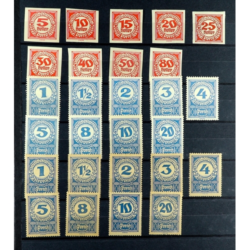 253 - AUSTRIA 1914 - 1937 MINT COLLECTION in a quality stock book, of chiefly sets, note 1922 Musicians pe... 