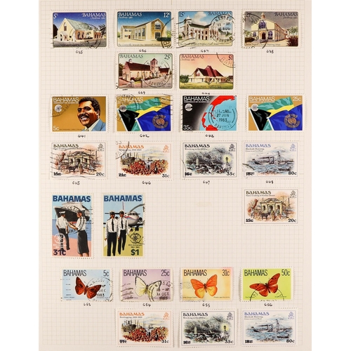 269 - BAHAMAS 1953 - 1994 MINT + USED 'COMPANION' COLLECTION of both mint & used examples of each stamp, i... 