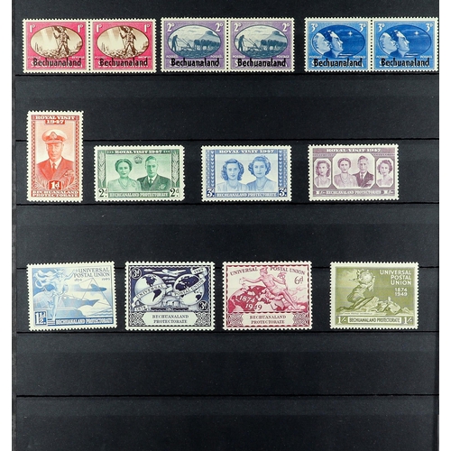 283 - BECHUANALAND 1888 - 1966 MINT COLLECTION on protective pages, includes 1904-13 set, 1913-24 2s6d, 19... 