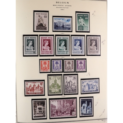 286 - BELGIUM 1849-1982 COMPREHENSIVE COLLECTION in Speciality album, mint (many never hinged) & used, inc... 