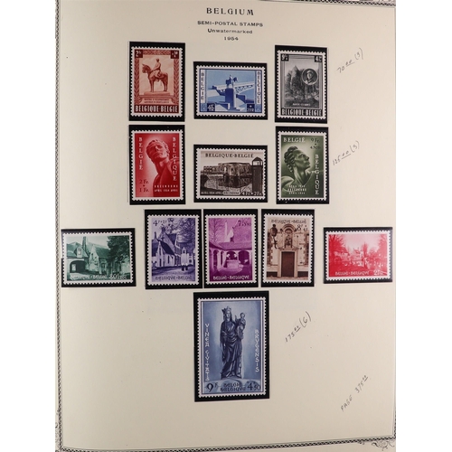 286 - BELGIUM 1849-1982 COMPREHENSIVE COLLECTION in Speciality album, mint (many never hinged) & used, inc... 