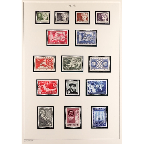 292 - BELGIUM 1953 - 1972 NEVER HINGED MINT near - complete from the 1953-72 definitive set onwards (100's... 