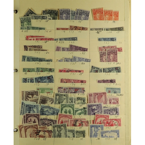 294 - BELGIAN COLONIES 1886 - 1990's IN THREE BIG BINDERS stuffed with mint & used stamps on old manila st... 