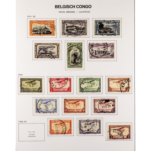 299 - BELGIAN COLONIES BELGIAN CONGO 1886 - 1960 FINE USED COLLECTION on pages, highly complete, (approx 4... 