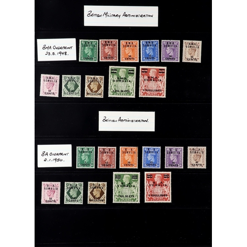 31 - 1936-1952 KING GEORGE VI COMPREHENSIVE MINT COLLECTION on stock pages, highly complete (no Feudatory... 