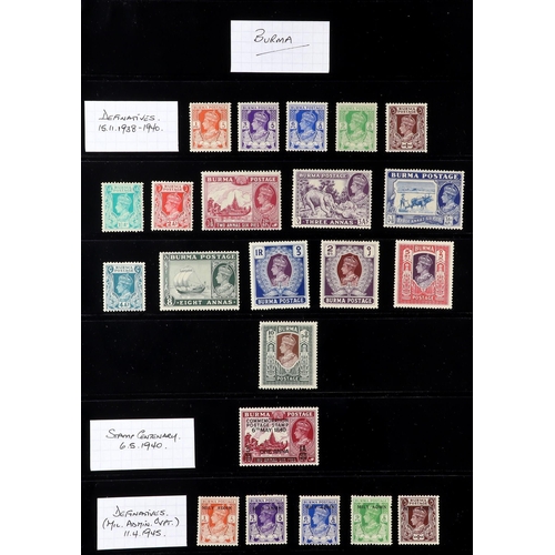 31 - 1936-1952 KING GEORGE VI COMPREHENSIVE MINT COLLECTION on stock pages, highly complete (no Feudatory... 