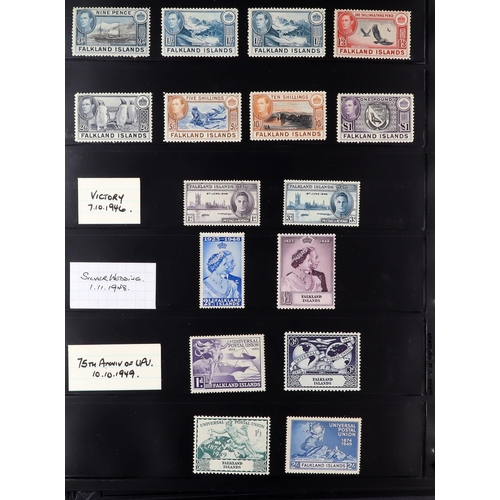 31 - 1936-1952 KING GEORGE VI COMPREHENSIVE MINT COLLECTION on stock pages, highly complete (no Feudatory... 