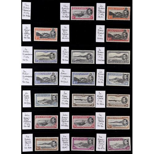 31 - 1936-1952 KING GEORGE VI COMPREHENSIVE MINT COLLECTION on stock pages, highly complete (no Feudatory... 