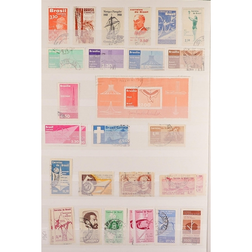 333 - BRAZIL 1849 - 2015 COLLECTION of over 1500 mint & used stamps in a stock book. Lot 333 (A) [c]