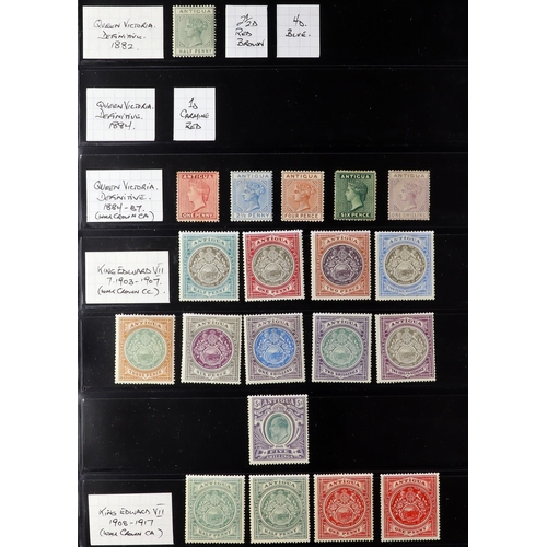 34 - BRITISH COMMONWEALTH 1860's-1935 MOSTLY MINT COLLECTION on stock pages, includes (all mint) Antigua ... 