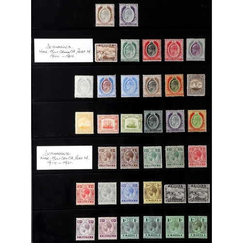 34 - BRITISH COMMONWEALTH 1860's-1935 MOSTLY MINT COLLECTION on stock pages, includes (all mint) Antigua ... 