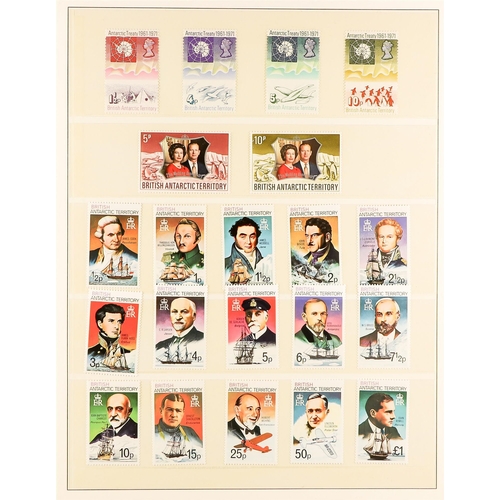 340 - BR. ANTARCTIC TERR. 1963 - 1999 NEAR - COMPLETE NEVER HINGED MINT COLLECTION missing only the 1971 s... 