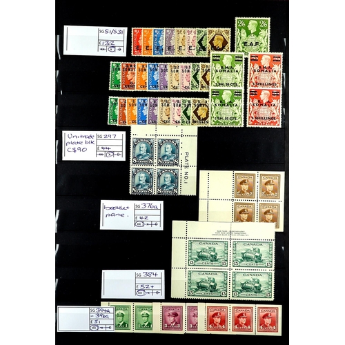 36 - COMMONWEALTH mint & used 'better' sets, higher / top values, varieties, better groups etc, from Anti... 