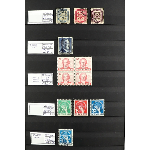 37 - EUROPE + WORLD SELECTED ITEMS, CAT £35,000+. A stock book with sets, 'key' values, varieties, etc. E... 