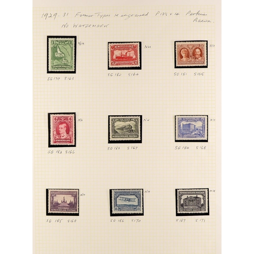 375 - CANADA - NEWFOUNDLAND 1911 - 1936 COLLECTION of chiefly never hinged mint stamps in an album (115+ s... 