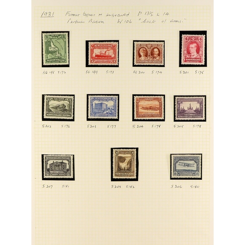 375 - CANADA - NEWFOUNDLAND 1911 - 1936 COLLECTION of chiefly never hinged mint stamps in an album (115+ s... 