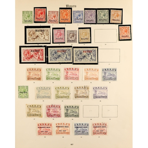 39 - BRITISH PACIFIC OLD MINT COLLECTION An attractive collection of chiefly mint stamps on 20+ well-fill... 