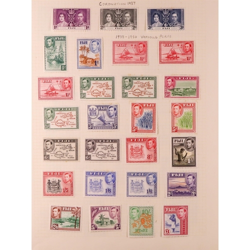 41 - COMMONWEALTH, KING GEORGE VI IN 2 ALBUMS. Fresh and attractive collection of mint stamps from Aden t... 