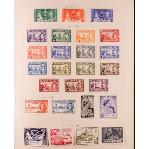 41 - COMMONWEALTH, KING GEORGE VI IN 2 ALBUMS. Fresh and attractive collection of mint stamps from Aden t... 