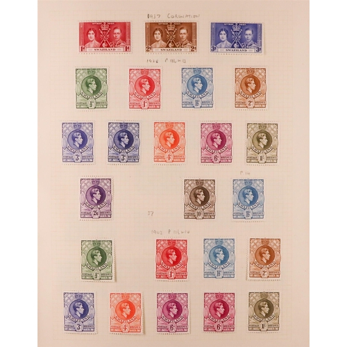 41 - COMMONWEALTH, KING GEORGE VI IN 2 ALBUMS. Fresh and attractive collection of mint stamps from Aden t... 