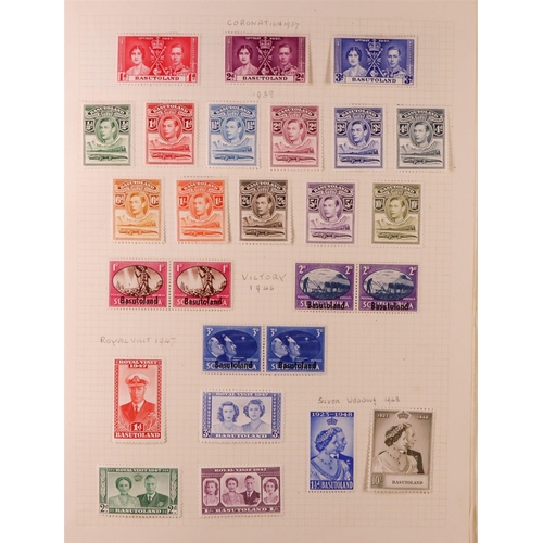 41 - COMMONWEALTH, KING GEORGE VI IN 2 ALBUMS. Fresh and attractive collection of mint stamps from Aden t... 