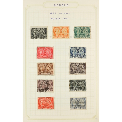 432 - CANADA 1852 - 1972 COLLECTION in a small album includes 1852-57 ½d, 3d, 6d, 7½d and 10d imperf class... 