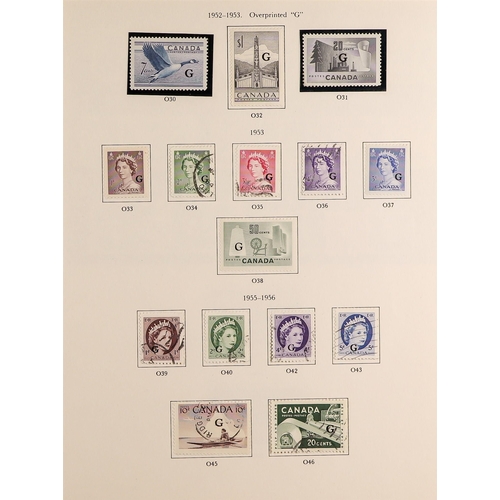 436 - CANADA 1859 - 1971 COLLECTION in album, of mint and used stamps in an album (600+ stamps). Lot 436 (... 