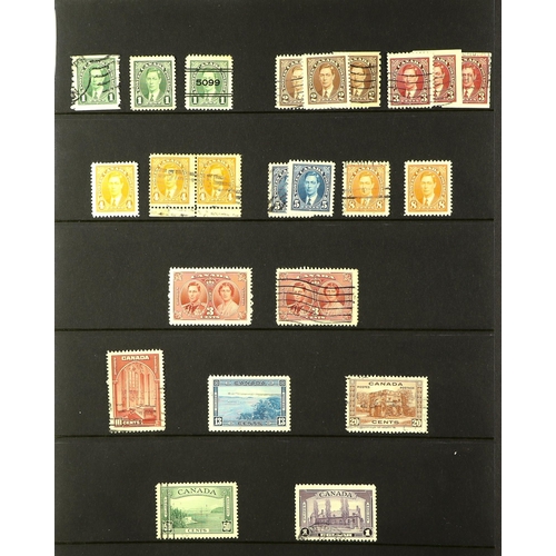 437 - CANADA 1859 - 1971 MINT & USED MISCELLANY on a thick pile of protective pages in binder, includes 'b... 